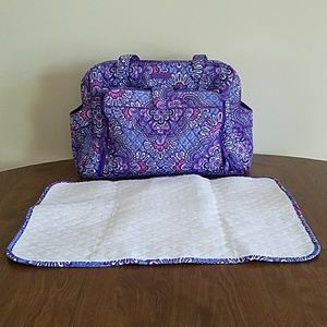 NWOT Vera Bradley Stroll Around Diaper Bag Lilac